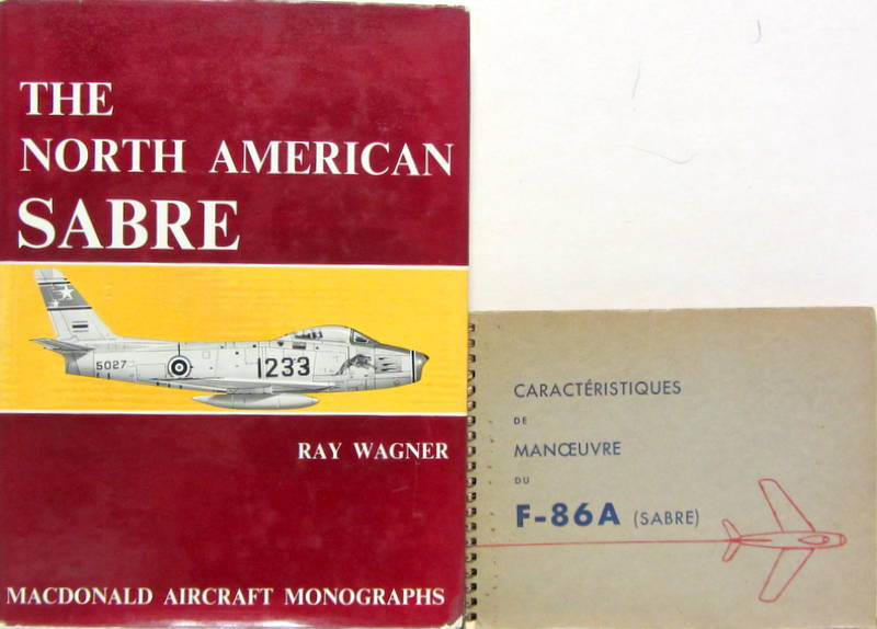 Couverture de THE NORTH AMERICAN SABRE EN ANGLAIS - CARACTERISTIQUES DE MANOEUVRE DU F86A