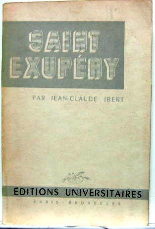 Couverture de SAINT EXUPERY DE JC.IBERT