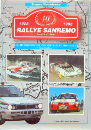 Couverture de RALLYE SANREMO 1928-1998