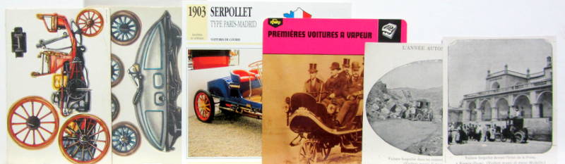 Couverture de GARDNER SERPOLLET DECOUPAGE 1890-1902-PARIS MADRID 1903-1891 A VAPEUR -1901 VOYAGE EN PERSE