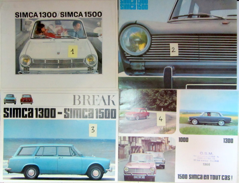 Couverture de SIMCA 1300-1500 CATALOGUE