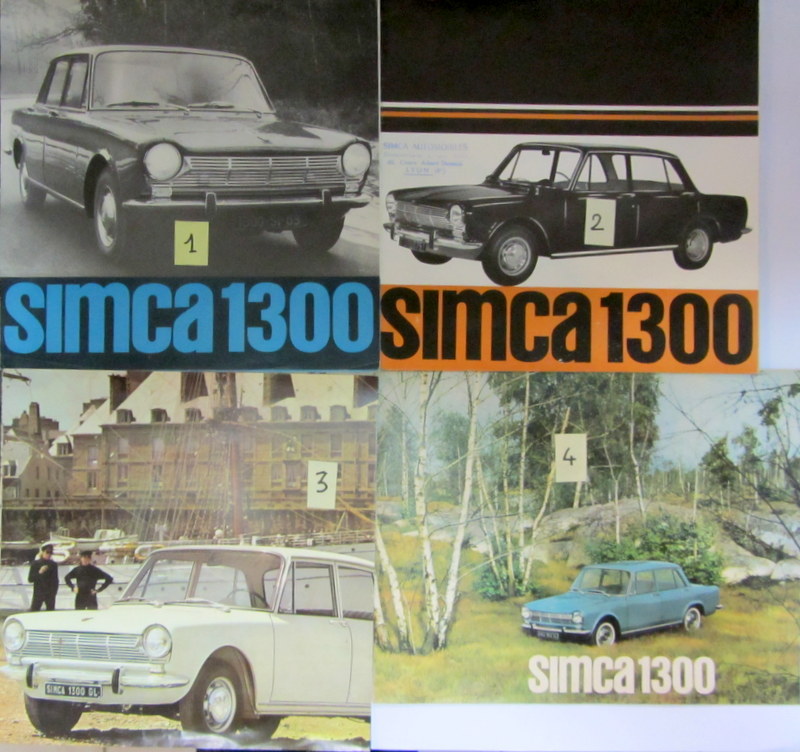 Couverture de SIMCA 1300  CATALOGUE