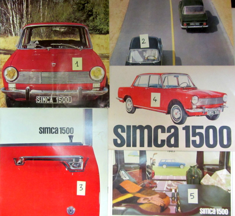 Couverture de SIMCA 1500 CATALOGUE