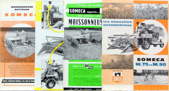 Couverture de SOMECA MOISSONNEUSE BATTEUSE -AUTOMOTRICE AU CHOIX