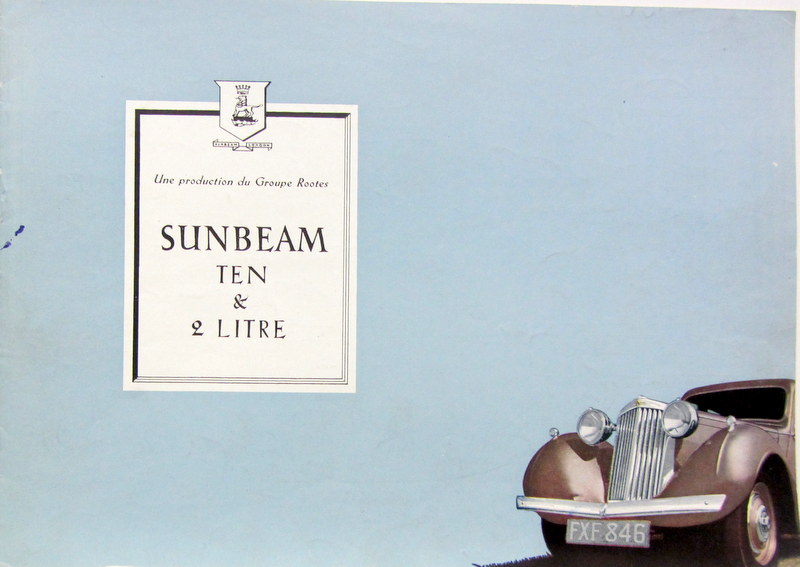 Couverture de SUMBEAM TEN AND 2 LITRE