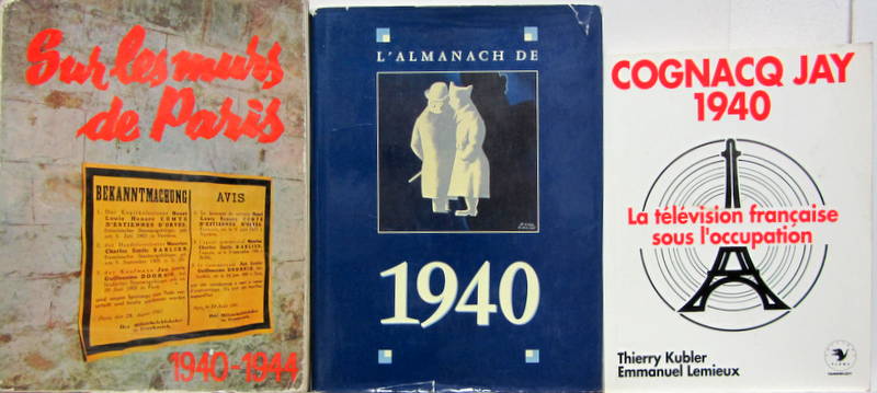 Couverture de SUR LE MURS DE PARIS -L'ALMANACH DE 1940 - COGNAC JAY 1940 LA TELEVISION FRANCAISE SOUS L'OCCUPATION