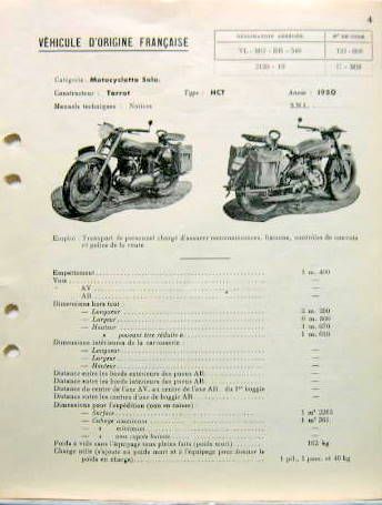 Couverture de 1950 TERROT HCT DESCRIPTIF DE L'ARMEE