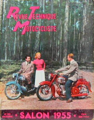 Couverture de 1955-10 SALON ET LES SCOOTERS PP.ROUSSEY MOTOBECANE BOITE DU SCOOTERROT LE SCOOT-AIR