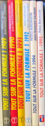 Couverture de 1989-1995 TOUT SUR LA FORMULE 1 TAILLANDIER AU CHOIX