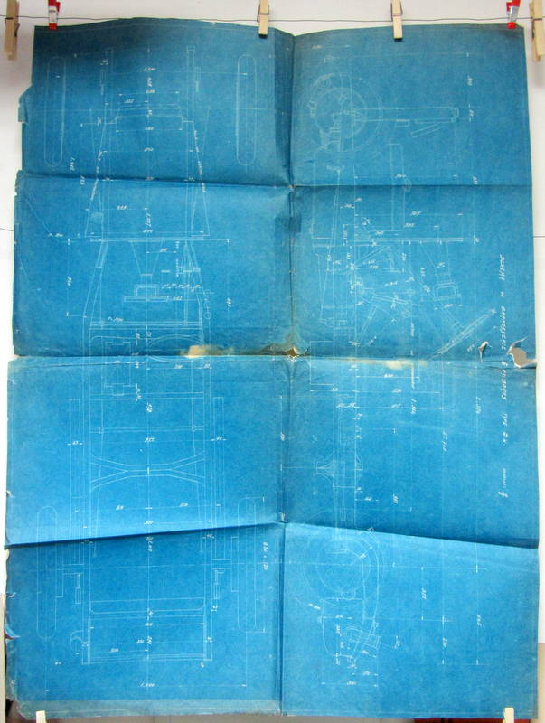 Couverture de 1925 TALBOT DU  6 CYLINDRES PLAN DE CARROSSERIE CHASSIS BLEU ORIGINAL
