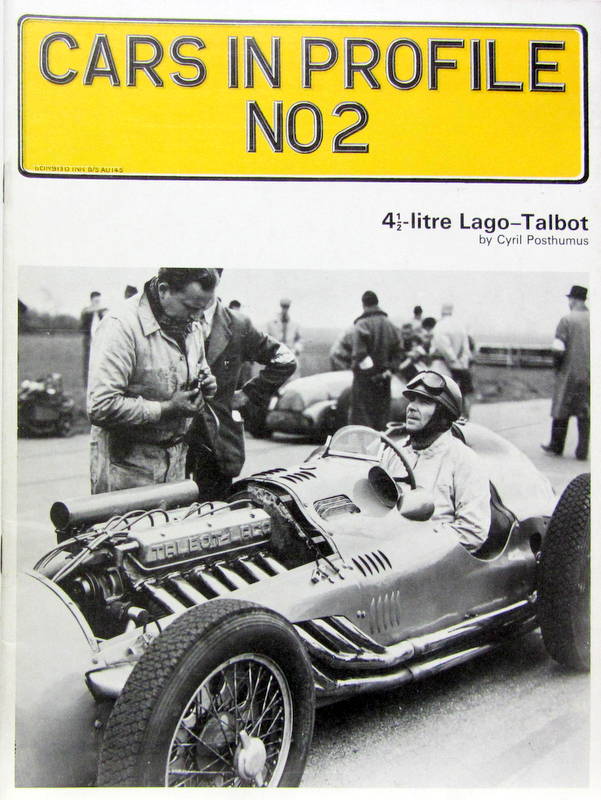 Couverture de TALBOT LAGO 4,5 LITRES PROFILE EN ANGLAIS