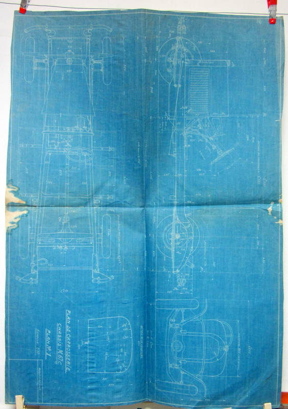 Couverture de TALBOT M 67 C  PLAN DE CARROSSERIE CHASSIS BLEU ORIGINAL N°1