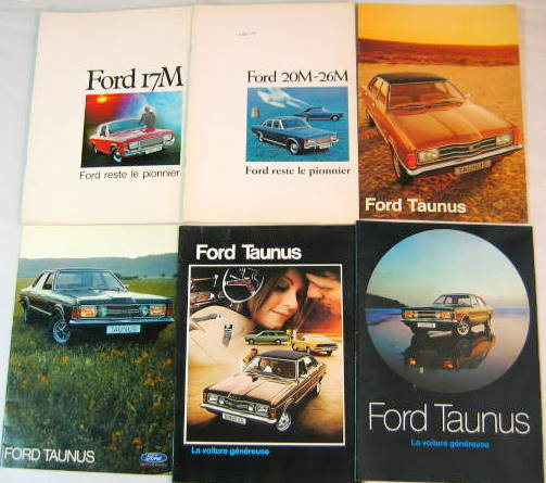 Couverture de FORD TAUNUS  CATALOGUE AU CHOIX