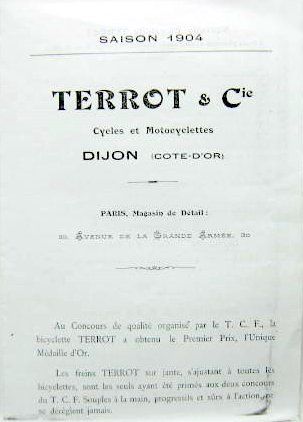 Couverture de 1904 TERROT  2,5 CV ET 2,75 CV
