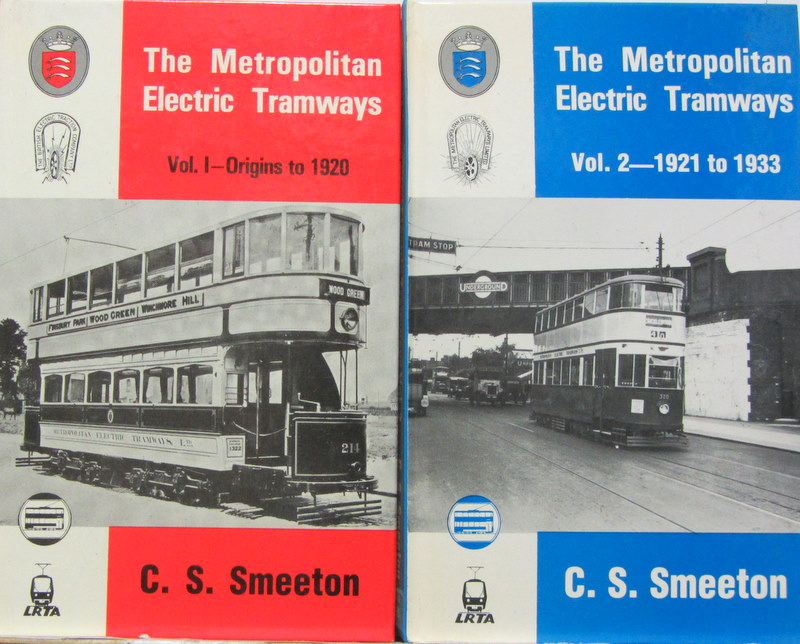 Couverture de THE METROPOLITAN ELECTRIC TRAMWAYS ORIGINS TO 1933 2 VOLUMES EN ANGLAIS