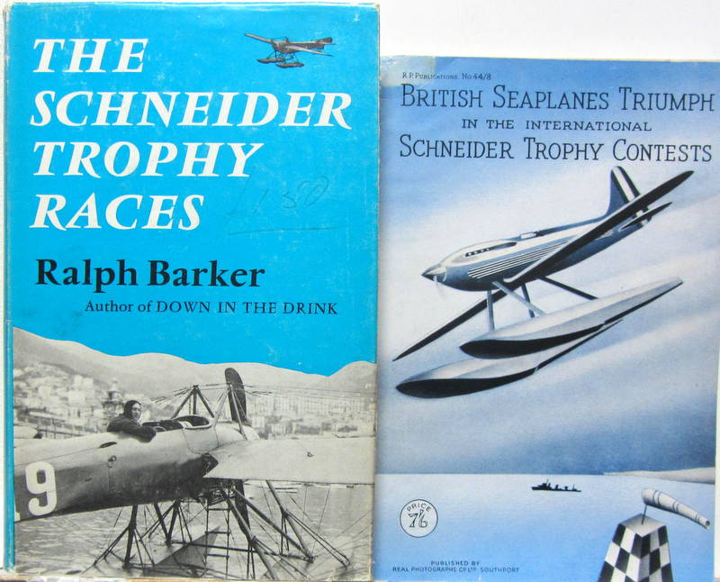 Couverture de THE SCHNEIDER TROPHY RACES- BRITISH SEAPLANES TRIUMPH IN THE INTERNATIONAL SCHNEIDER TROPHY CONTESTS EN ANGLAIS