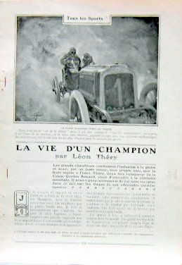Couverture de LA VIE D'UN CHAMPION PAR LEON THERY