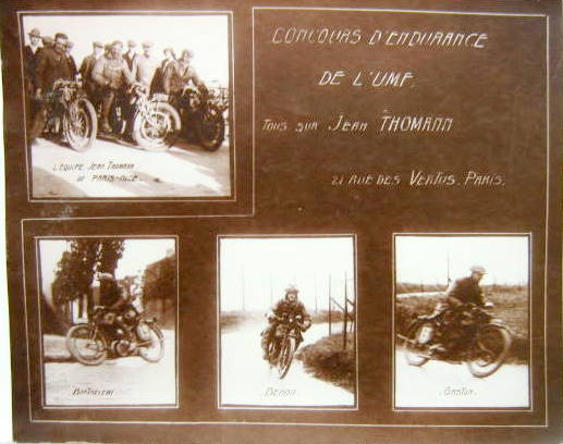 Couverture de THOMANN AU CONCOURS D'ENDURANCE DE L'UMF PARIS NICE PHOTO DE PRESSE D'EPOQUE