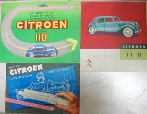 Couverture de 1954-56 TRACTION 11 CATALOGUE AU CHOIX