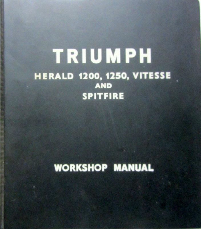 Couverture de TRIUMPH HERALD 1200 1250 VITESSE SPITFIRE MANUEL DE REPARATION EN FRANCAIS ET ANGLAIS