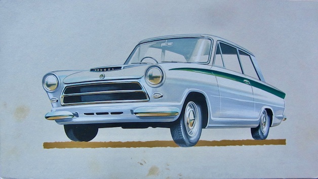 Couverture de FORD CONSUL SPORT SPECIAL DESSIN ORIGINAL DE PIERRE DUMONT