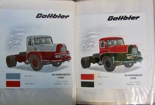 Couverture de CAMION UNIC GALIBIER COLORIS