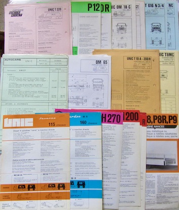 Couverture de CAMION UNIC DOCUMENT