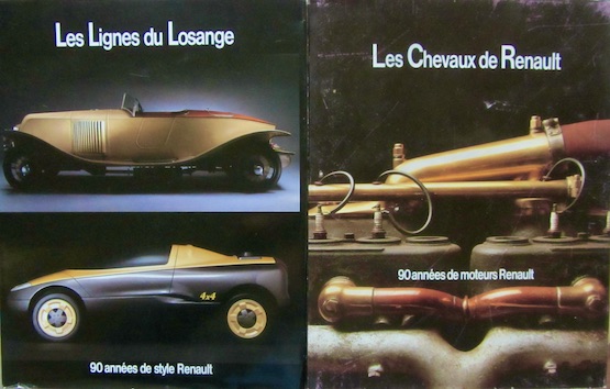 Couverture de RENAULT LES LIGNES DU LOSANGE _ LES CHEVAUX DE RENAULT 90 ANNEES DE MOTEURS RENAULT