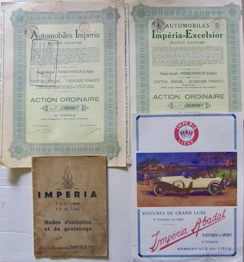 Couverture de AUTOMOBILES IMPERIA