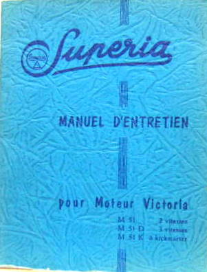 Couverture de VICTORIA SUPERIA MOTEUR M51-M51D-M51K