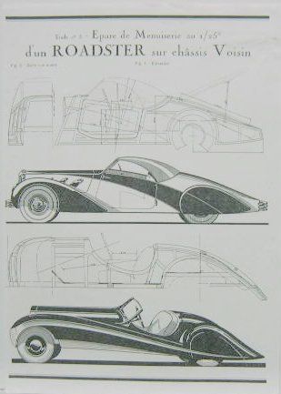 Couverture de G.VOISIN EPURE DE MENUISERIE
D'UN ROADSTER AU 1/25 eme