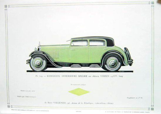 Couverture de G.VOISIN DESSIN DE 14 CV