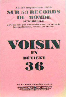 Couverture de G.VOISIN RECORDS DU MONDE 1929